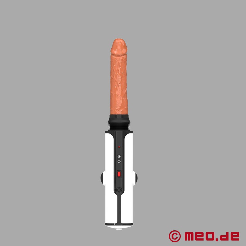 White Devil - Mașină de sex discretă cu dildo - Compatibilă cu Vac-U-Lock