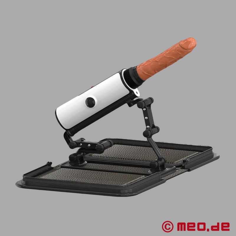 White Devil - Mașină de sex discretă cu dildo - Compatibilă cu Vac-U-Lock