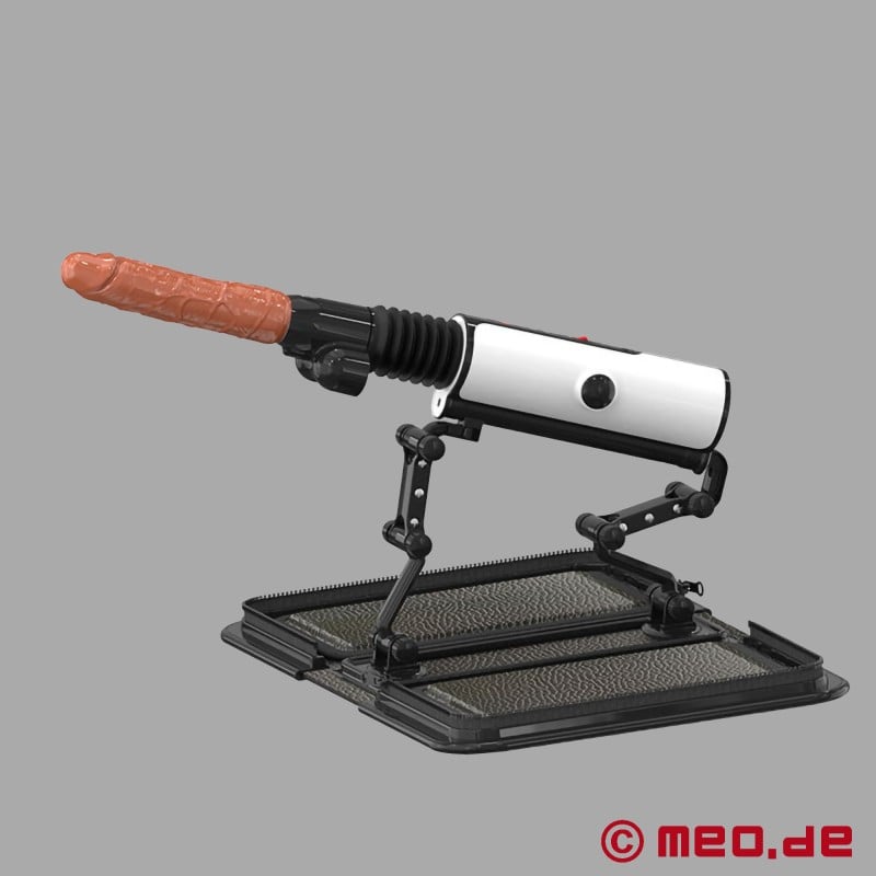 White Devil - Mașină de sex discretă cu dildo - Compatibilă cu Vac-U-Lock