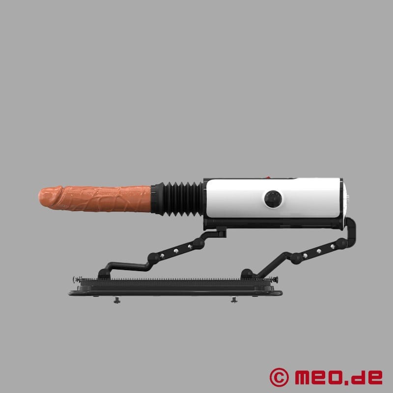 White Devil - Mașină de sex discretă cu dildo - Compatibilă cu Vac-U-Lock