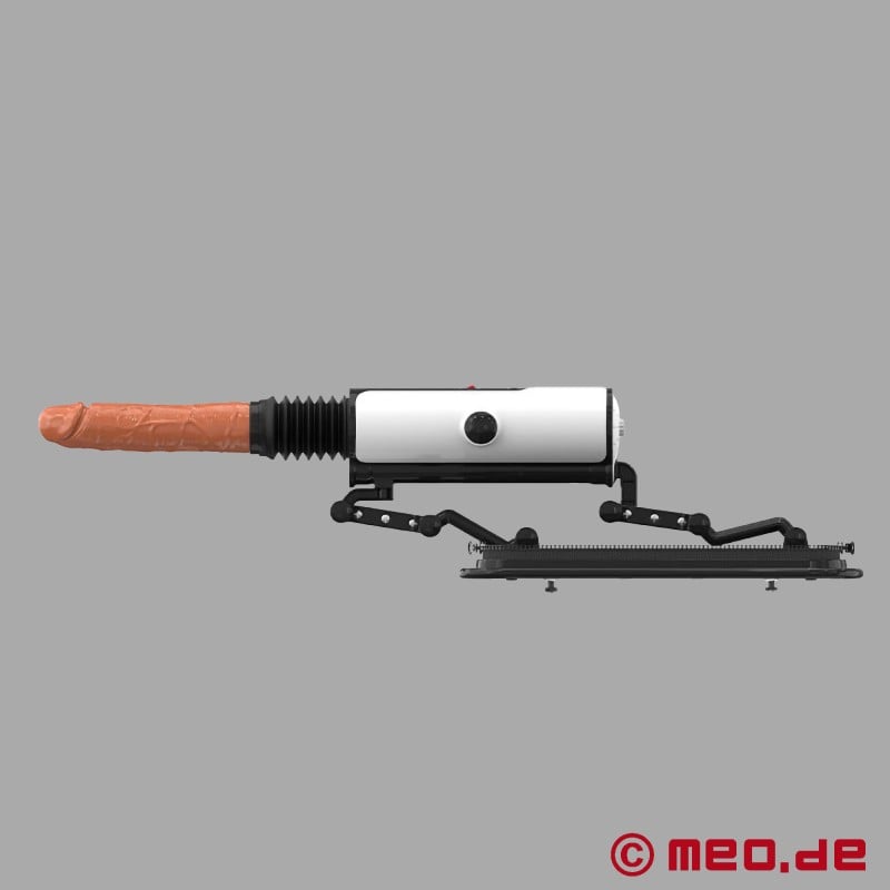 White Devil - Mașină de sex discretă cu dildo - Compatibilă cu Vac-U-Lock