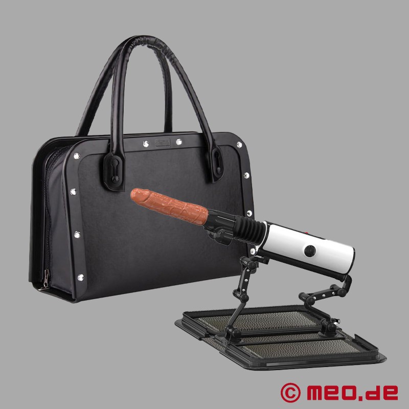 White Devil - Mașină de sex discretă cu dildo - Compatibilă cu Vac-U-Lock