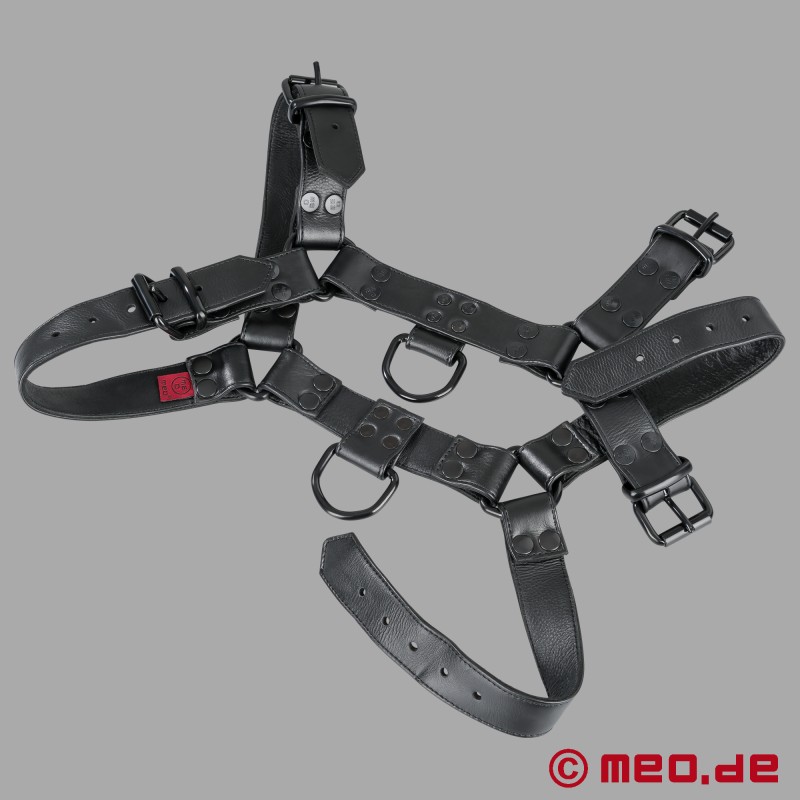 Fetish Gear Harness - preto/preto - Arnês de couro para homem - 5
