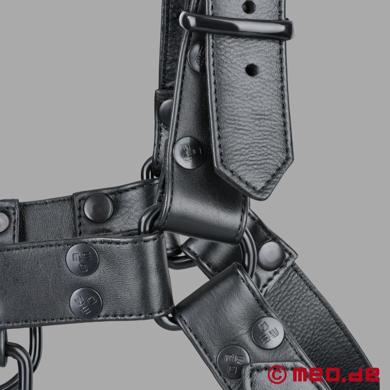 Fetish Gear Harness - zwart/zwart - Leren harnas voor mannen - 6