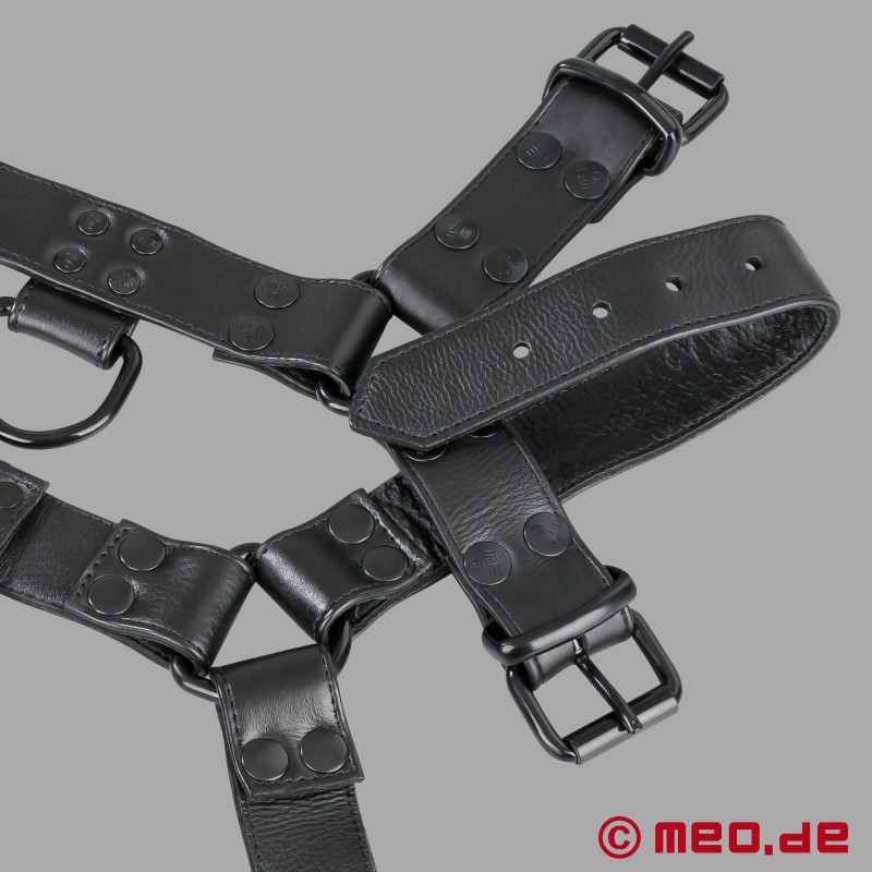 Fetish Gear Harness - zwart/zwart - Leren harnas voor mannen - 7