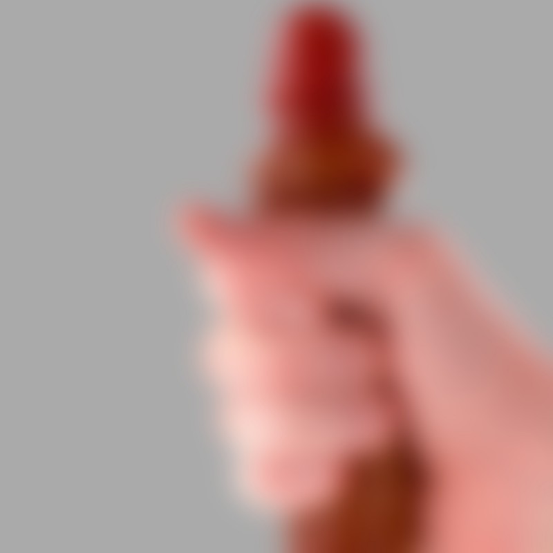 Realistisk dobbeltdildo i silikon - 35 cm x 3,5 cm ø - med bevegelig forhud - 3