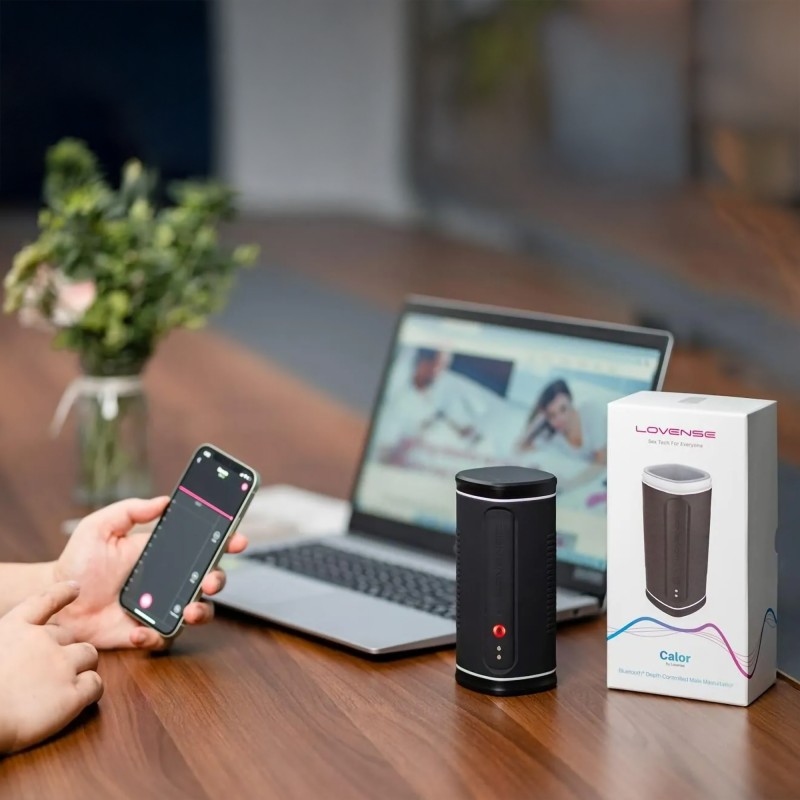 Calor by Lovense® - High-Tech, App-Controlled Masturbator with Heating Function - 4