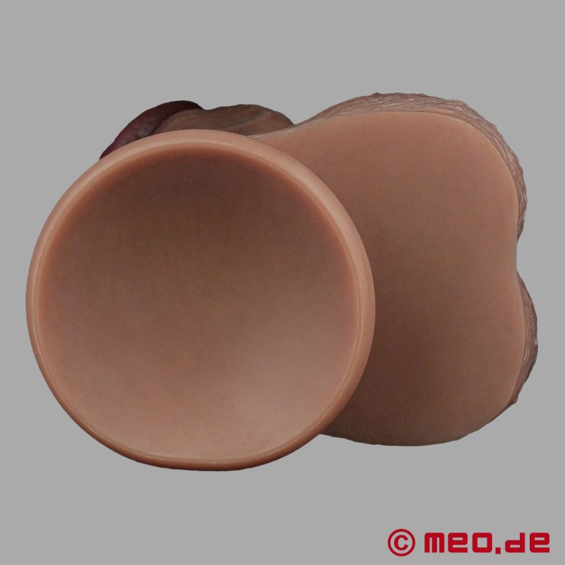 Realisztikus XXL vibrátor 33 cm (Ø 5,5 cm) kétrétegű szilikonból - BBC - 8