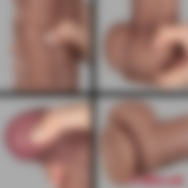 Big Cock - 37,5 cm de comprimento (ø 6 cm) - Dildo XXL realista - cor da pele - 5