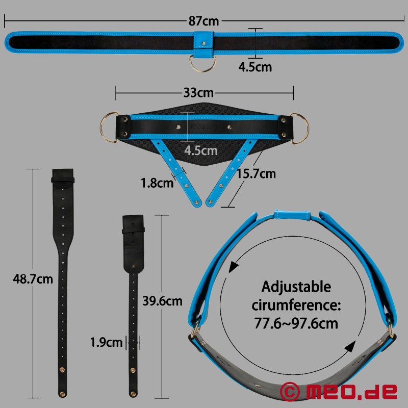 Strap-on iperrealistico con dildo cavo (23 cm) – taglia XS, S, M - 18