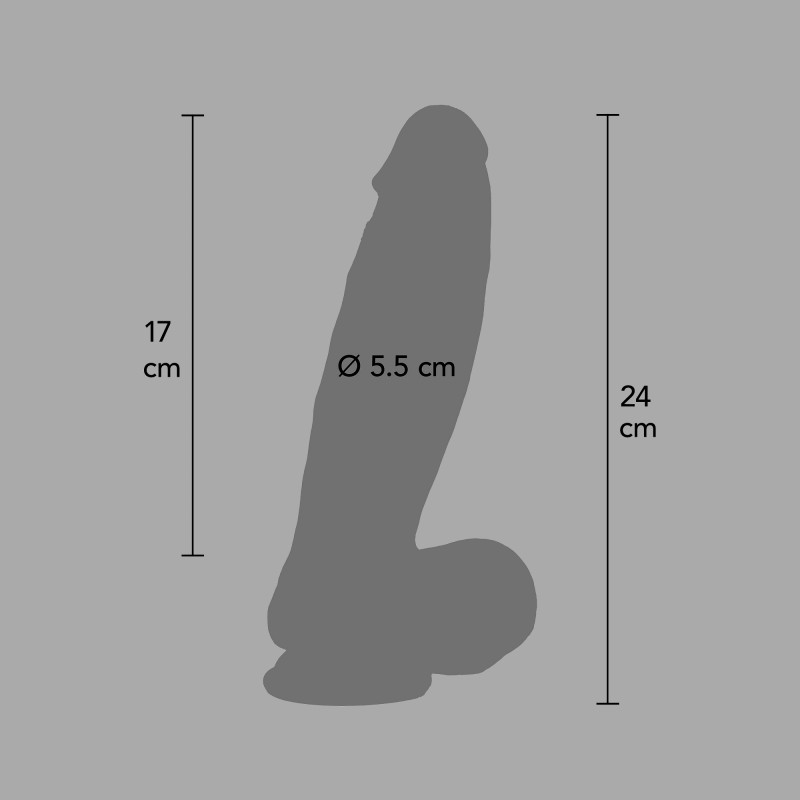INFERNO™ - Realistischer Dildo mit Saugnapf (24 cm x Ø 5,5 cm) - 7
