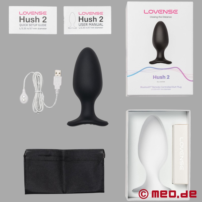 Lovense® Hush 2 Buttplug – Taille L - Plug anal intelligent avec contrôle via une application - 6