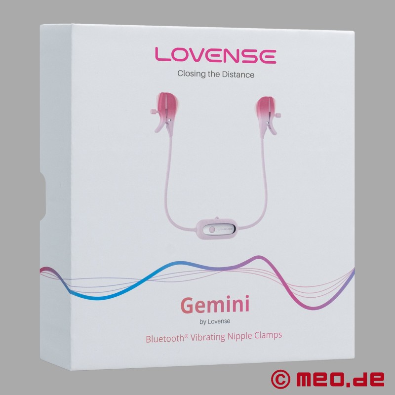 Lovense® Gemini™ mellbimbócsipesz - alkalmazással vezérelt, vibráló csipesz - 8