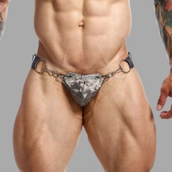 Seksi deri jockstrap - mükemmellik içinde provokasyon!