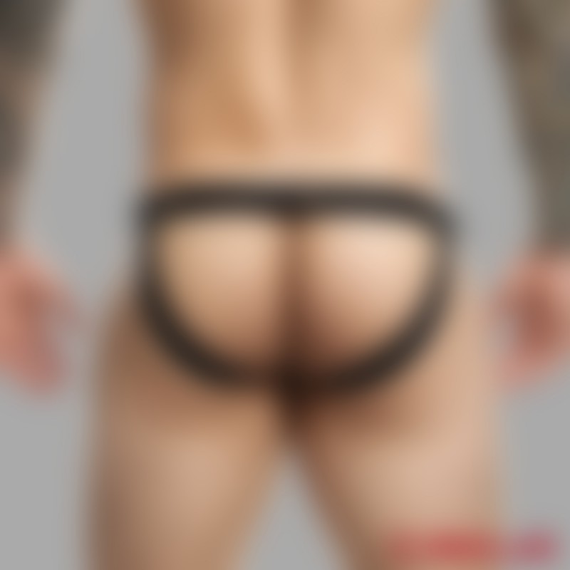 Sexy jockstrap i rødt skinn - forførelse ved første blikk! - 3