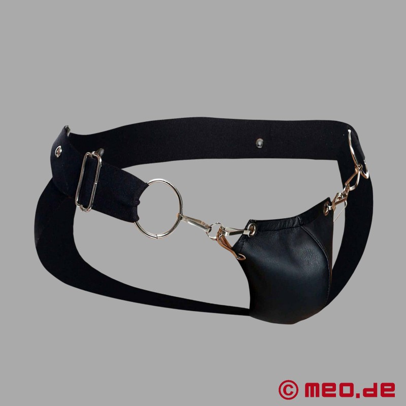 Jockstrap sexy em pele preta - irresistivelmente masculino! - 4