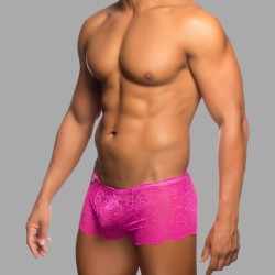 Rose Lace Mini Shorts™ - MEO®'dan erkekler için pembe dantelli iç çamaşırı - Thumbnail