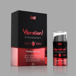 INTT - Vibration! Strawberry Tingling Gel - Gel íntimo com sabor a morango