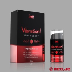 INTT - Vibration! Strawberry Tingling Gel - Intieme gel met aardbeiensmaak