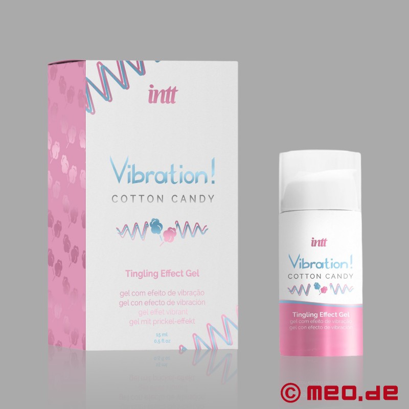 INTT - Vibration! Cotton Candy Tingling Gel - Gel intimo al gusto di zucchero filato - 3