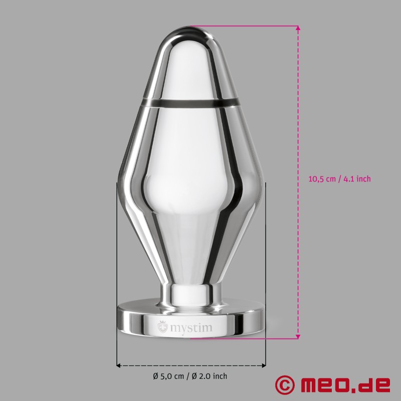 JOHN Plug anal E-Stim - Butt plug pour électrostimulation Mystim - 4