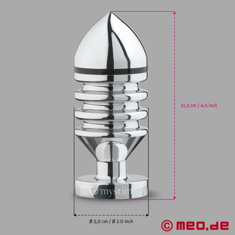 HECTOR HELIX – Gros butt plug pour électrostimulation - Mystim Electrosex - 3