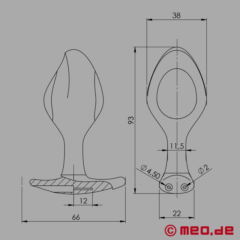 ROCKING FORCE - komfortabel E-Stim buttplug - Mystim Electrosex - 3