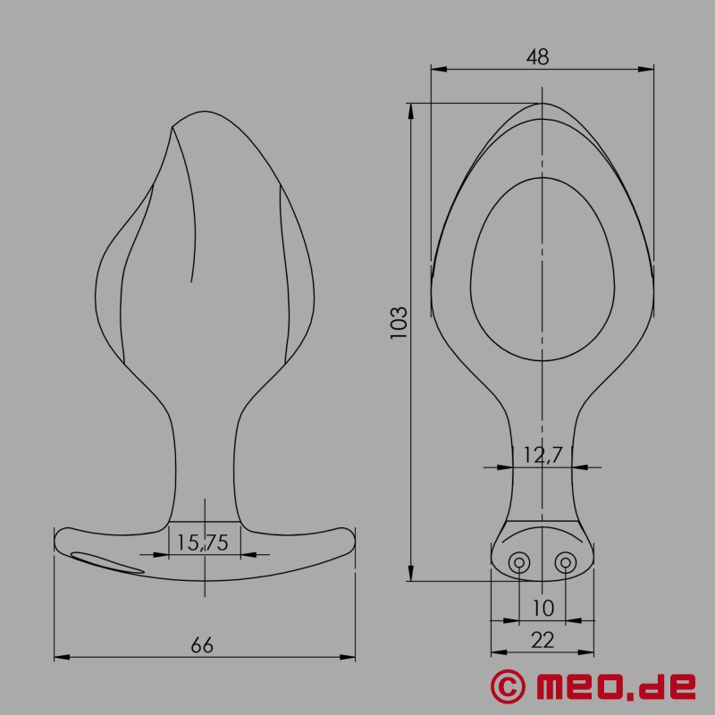ROCKING FORCE - großer E-Stim Butt Plug - Mystim Electrosex - 5