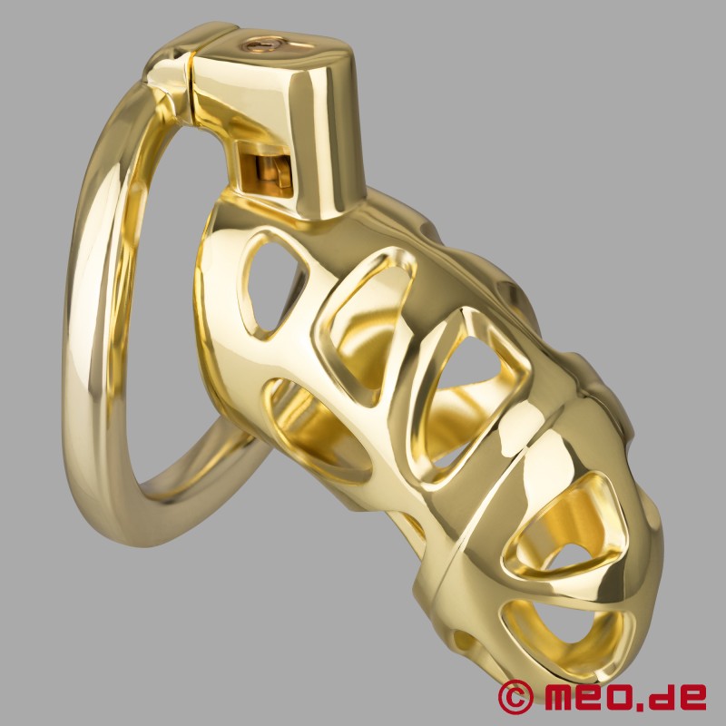 Nopacha AurumLock™ - Cinto de castidade dourado para homens exigentes. - 1