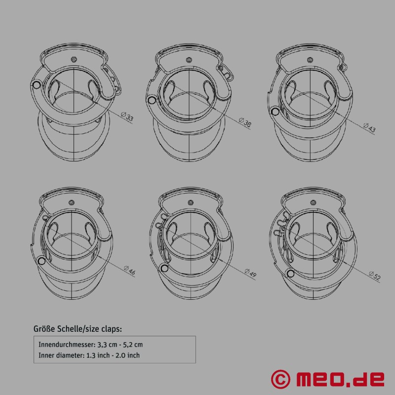 Mystim Pubic Enemy™ No. 1 - Cage de chasteté pour électrostimulation - 8