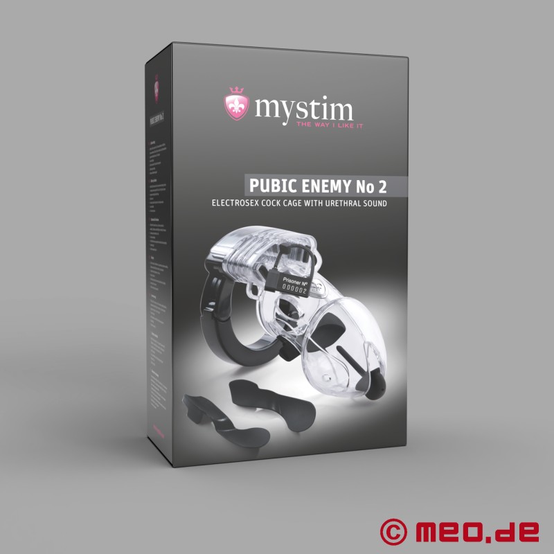 Mystim - Pubic Enemy™ No. 2 - Elektrostimülasyon fonksiyonlu bekaret kafesi - 11