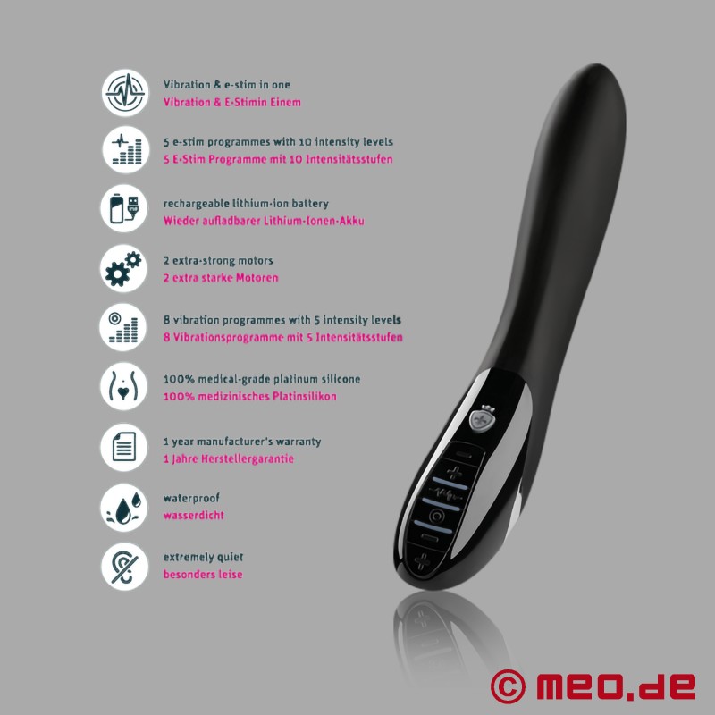 Mystim Electric Eric™ - Consolador com eletroestimulação Vibration! - 8