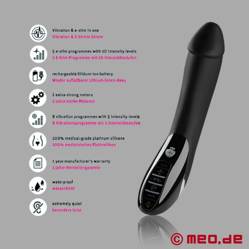 Mystim Tickling Truman™ - Consolador com eletroestimulação e Vibration! - 12