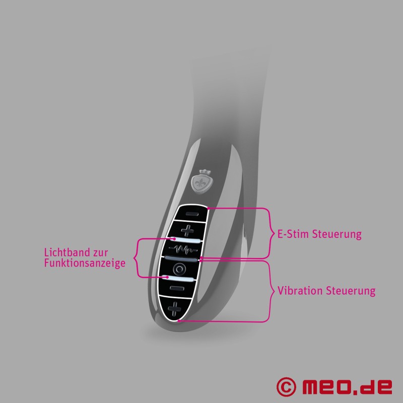 Mystim Sizzling Simon™ - Vibration! Elektroşok dildo - 4