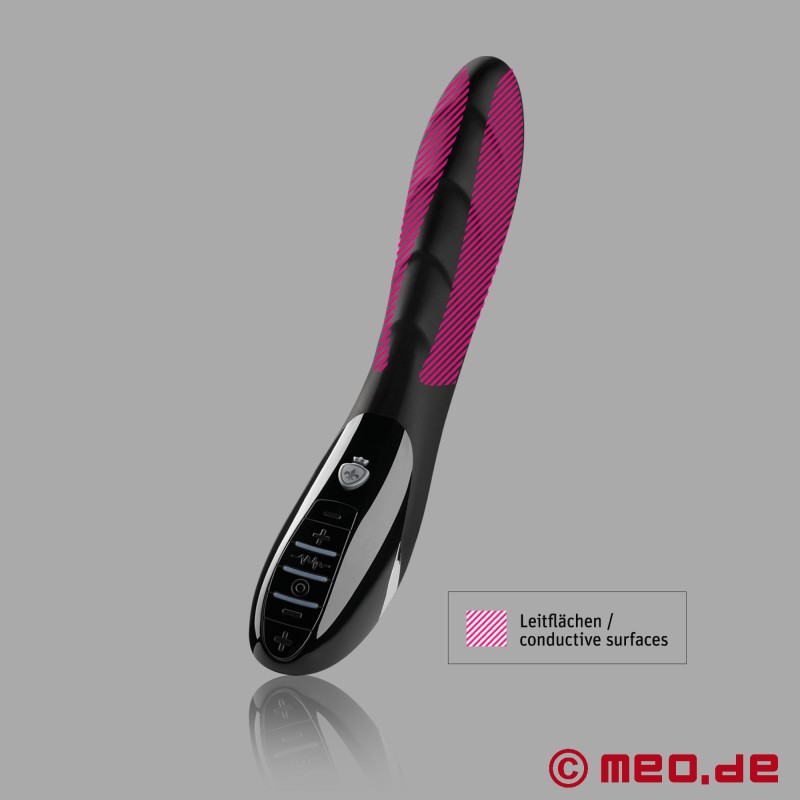 Mystim Sizzling Simon™ - E-stim dildo med vibrasjon - 8