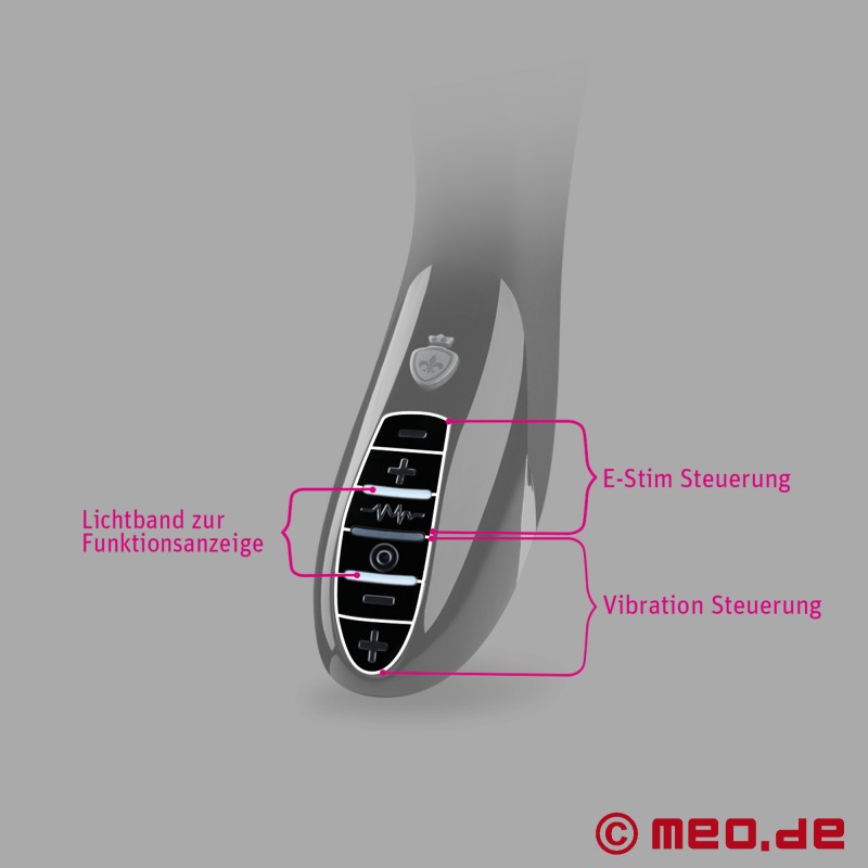 Mystim Tintelende Aparte™ - E-stim dildo met Vibration! - 4