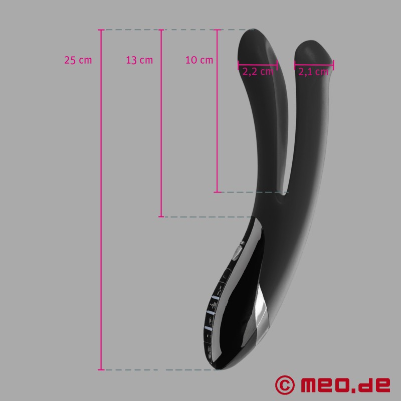 Mystim Tingling Aparte™ - Dildo électrostimulant avec vibration - 7