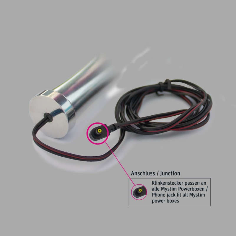 Dildo metálico Bold Boris para electroestimulação - Mystim Electrosex - 4