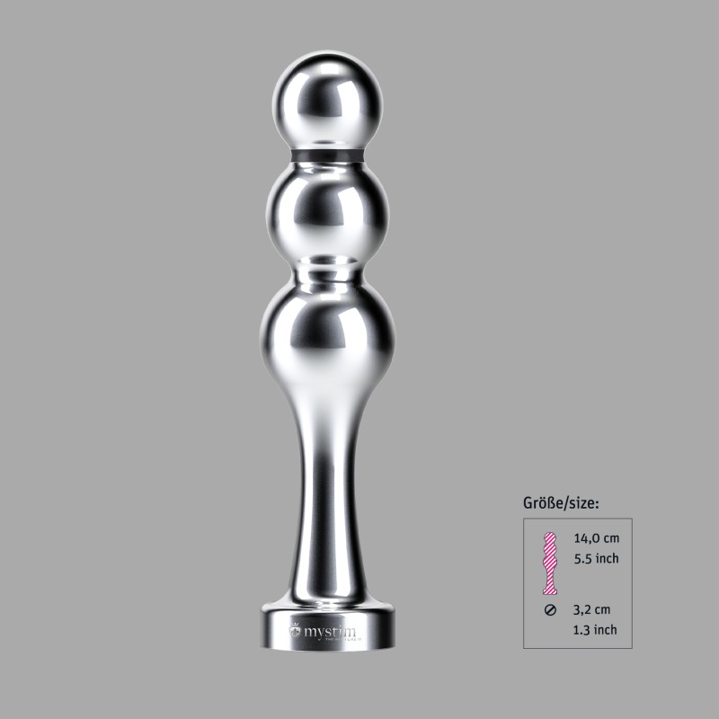 Dildo metálico Bold Boris para electroestimulação - Mystim Electrosex - 5