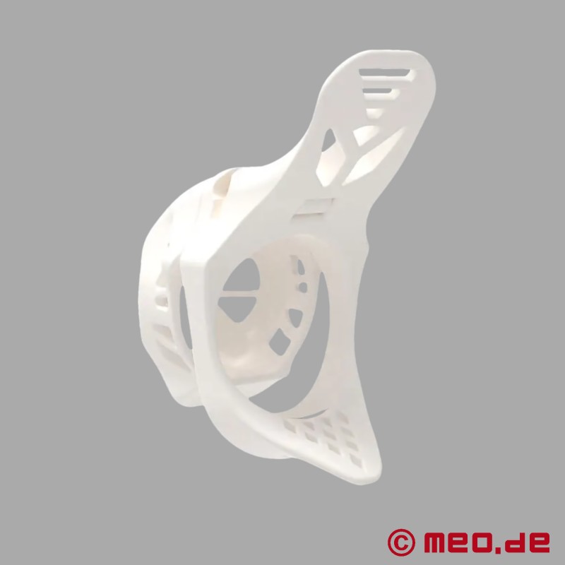 Cage de chasteté NoPacha® Ventra™, blanche, courte - 3