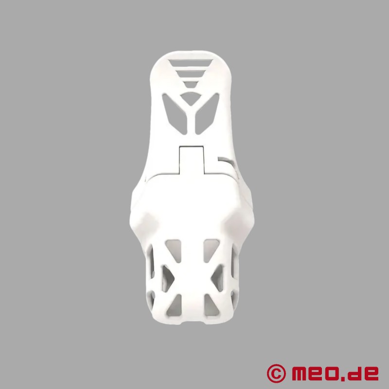 Cage de chasteté NoPacha® Ventra™, blanche, courte - 1