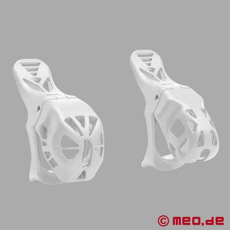 Gaiola de castidade NoPacha® Ventra™, branca, curta - 5