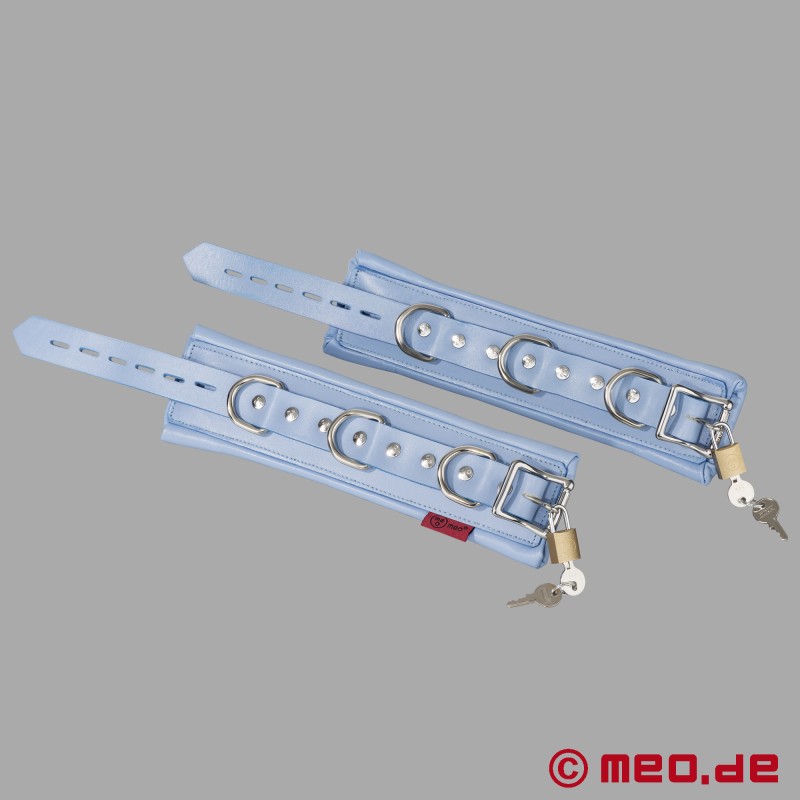 Abschließbare Leder-Handfesseln aus der Malibu-Kollektion von MEO® - 4