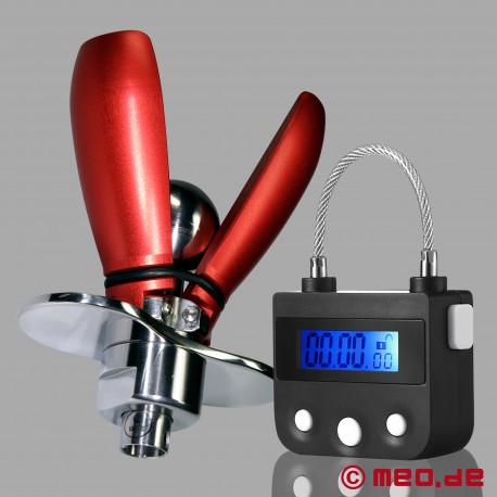 Lockable butt plug with time lock buy online at MEO