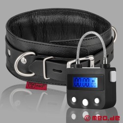 Lukustatav DeLuxe BDSM kaelarihm koos ajalukuga