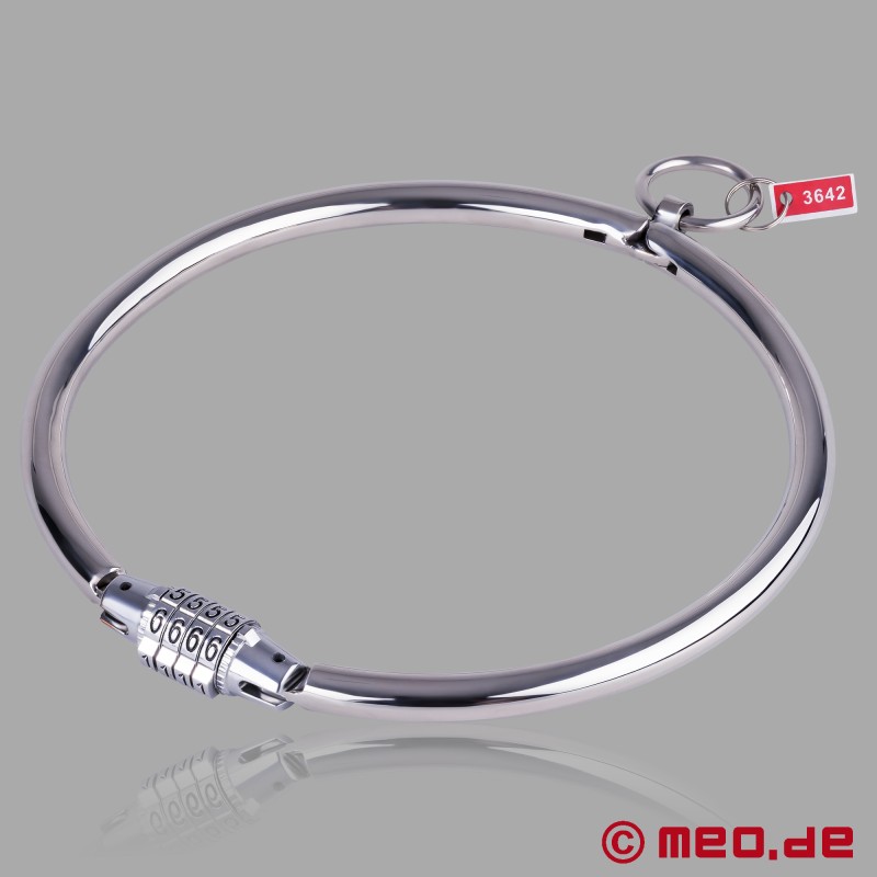 MEO® şifreli kilitli paslanmaz çelik köle yaka - 2