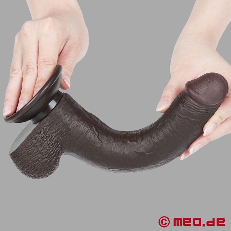 TrueFlesh™ 24 cm - Dildo preto hiper-realista - 2