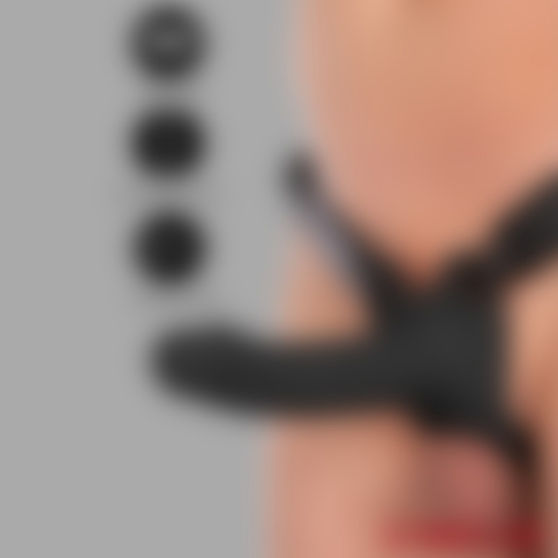 Gode strap-on creux INFERNO™ - 18 cm - 4