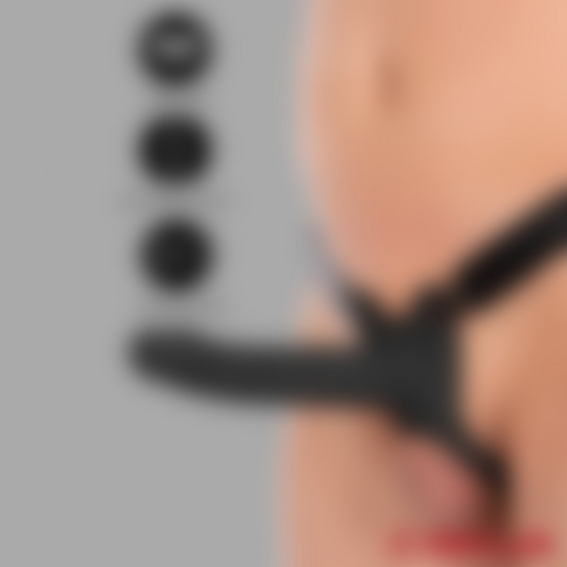 Dildo strap-on cavo INFERNO™ - 20 cm - 4