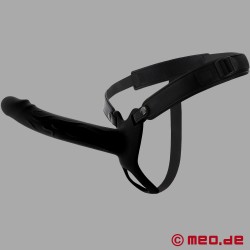 Gode strap-on creux INFERNO™ - 20 cm